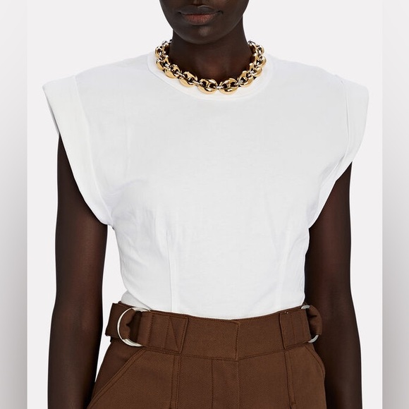 A.L.C. White Corset Tee - Picture 4 of 5